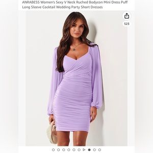 Purple ANRABESS Women's Dress